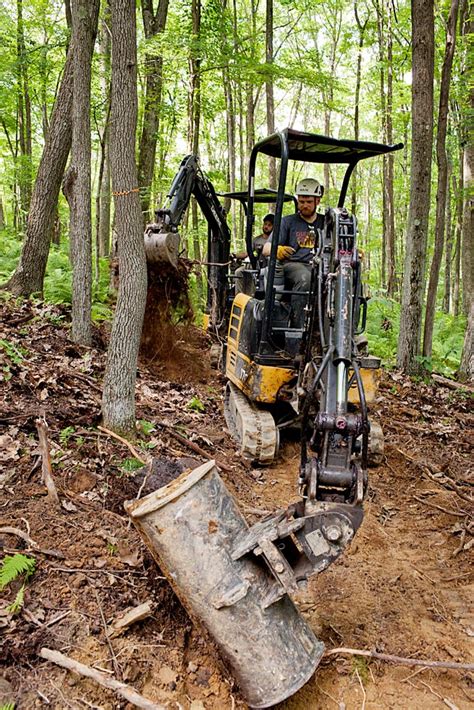 mini excavator mtb trail building|trail building machine tools.